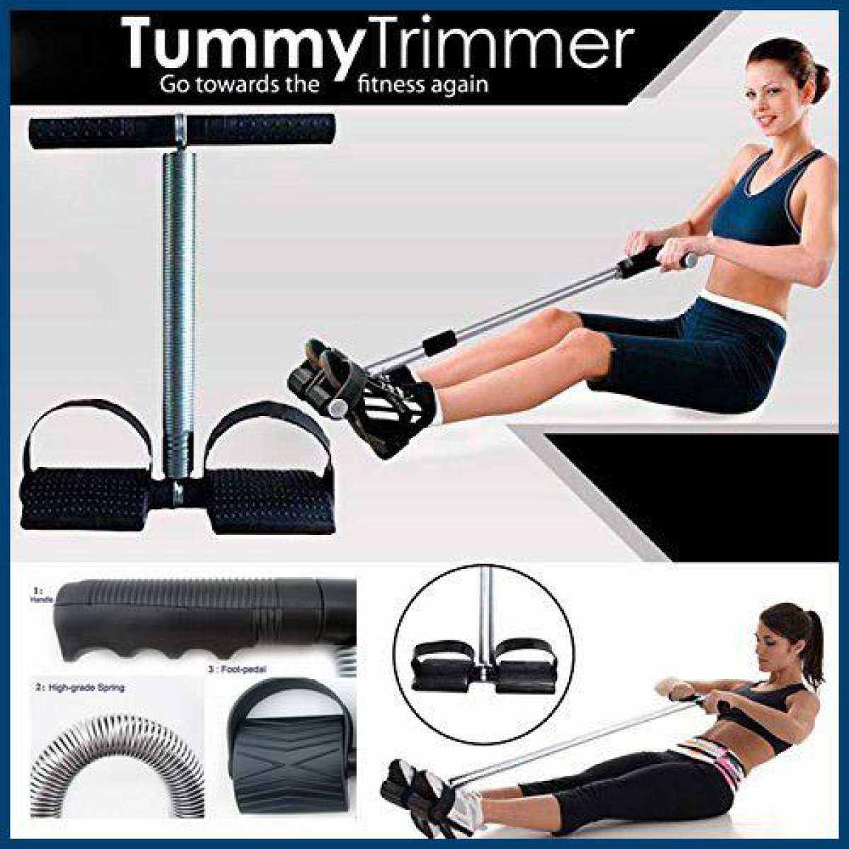 Tummy Trimmer Double Spring High Quality Weight Loss Belly fat Machine For Home Gym