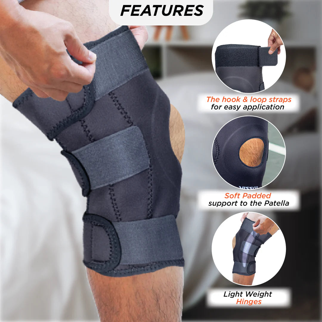Adjustable Knee Brace Support for Sports, Pain Relief & Injury Protection
