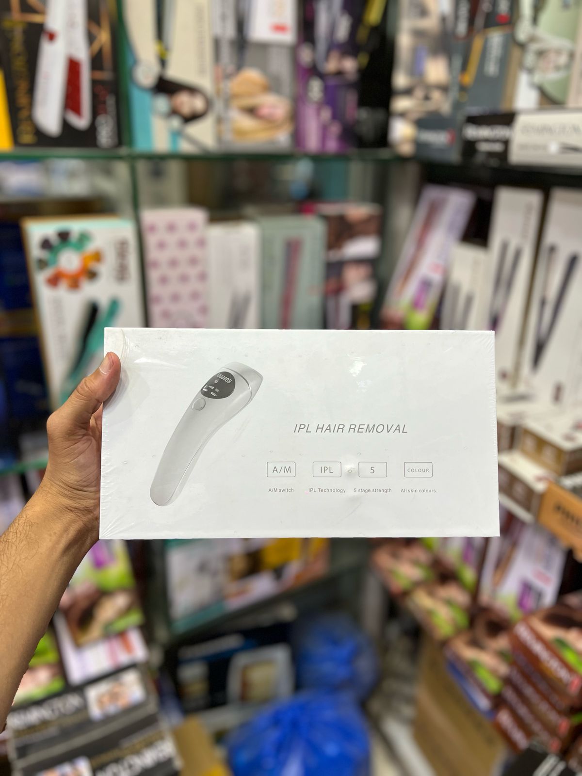 IPL Hair Removal Device,LCD Permanent Painless Laser Hair Removal , With Precision Head for Women and men Facial Whole Body use , 2 Modes and 5 Levels ,Safe and professional
