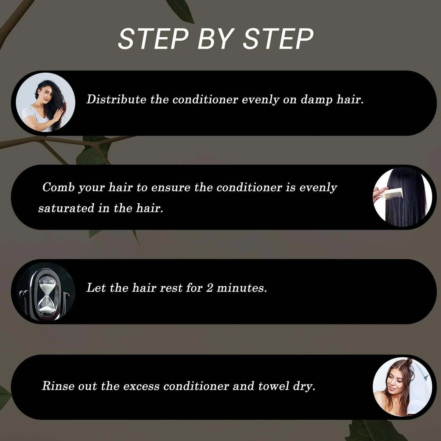 FLORACTIVE PROFISSIONAL W One 3 in 1 Conditioner 300ml | Smooth, Repair & Protect | Frizz-Free Shine