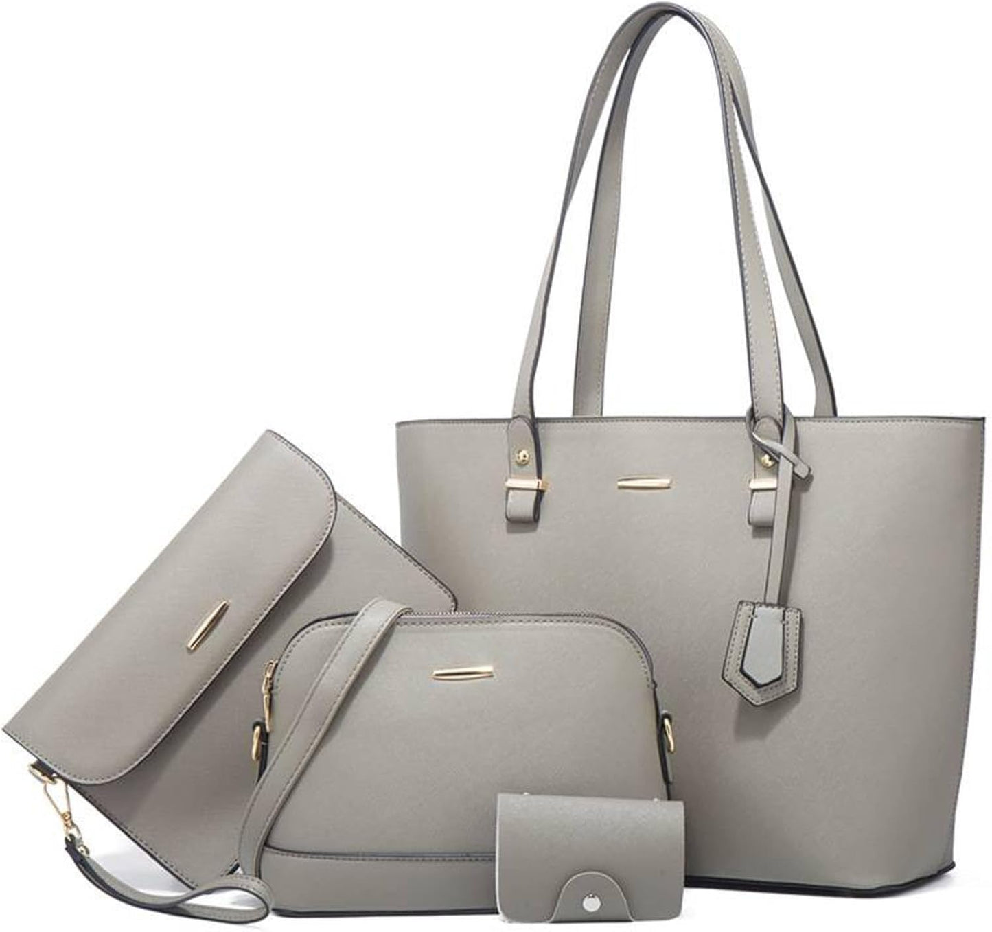 Trendy women's bags retro shoulder handbag large capacity fashion crossbody four-piece set mother and child bag
