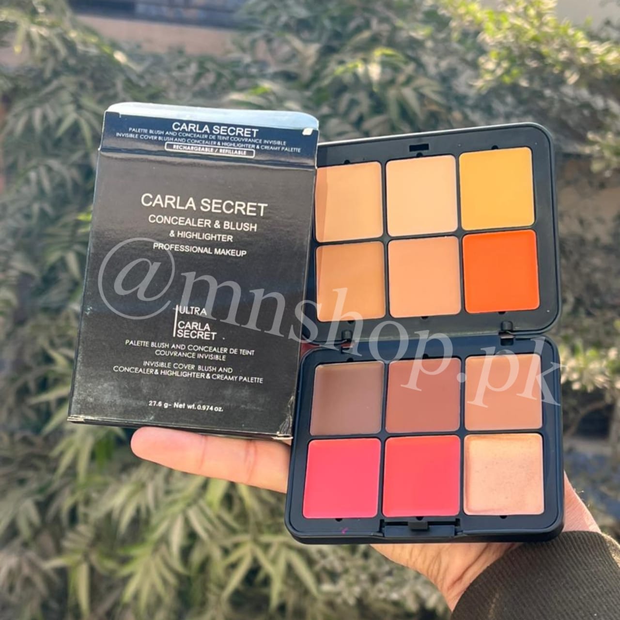 CARLA SECRET CONSLEALER & BLUSH & HIGHLIGHTER PALLET