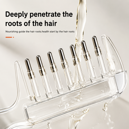 Crystal Serum Comb Applicator Massage Hair Comb for Scalp Massage