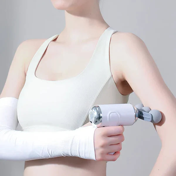 Electric 9-in-1 Fascia Massage Gun with 9 Massage Heads for Full Body Muscle Recovery