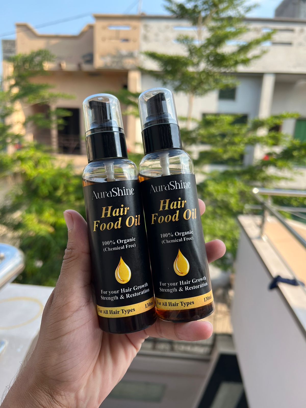 Aurashine Hair Food Oil - Pack of 2