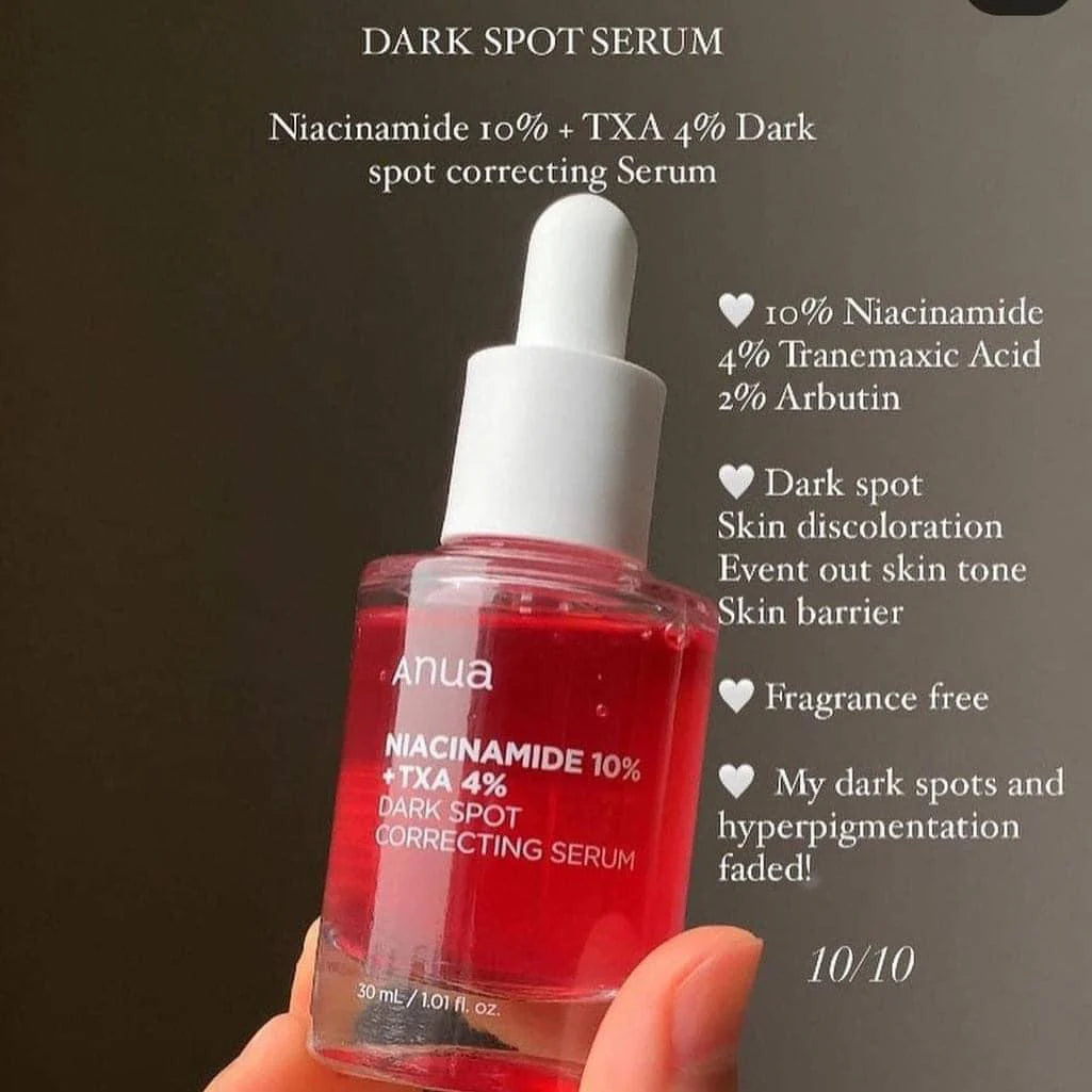 Anua Niacinamide 10% + TXA 4% Dark spot Correcting Serum 30 mL