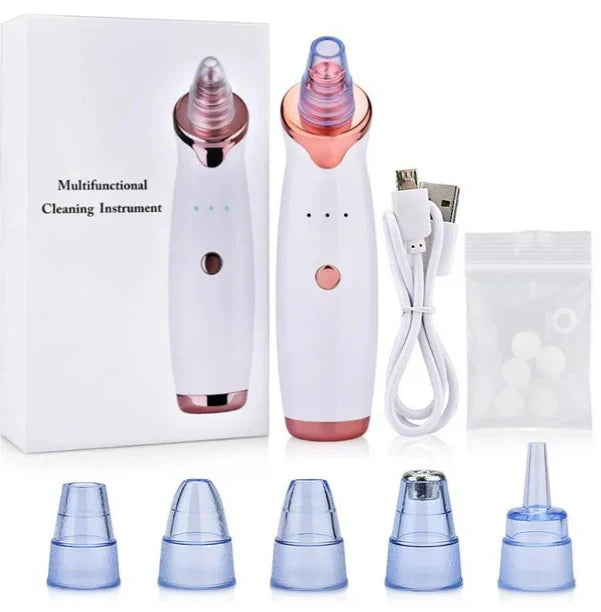 Facial Beauty Electric Blackhead Remover Pore Vacuum Suction Dermabrasion Face Cleaner Machine