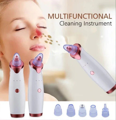 Facial Beauty Electric Blackhead Remover Pore Vacuum Suction Dermabrasion Face Cleaner Machine