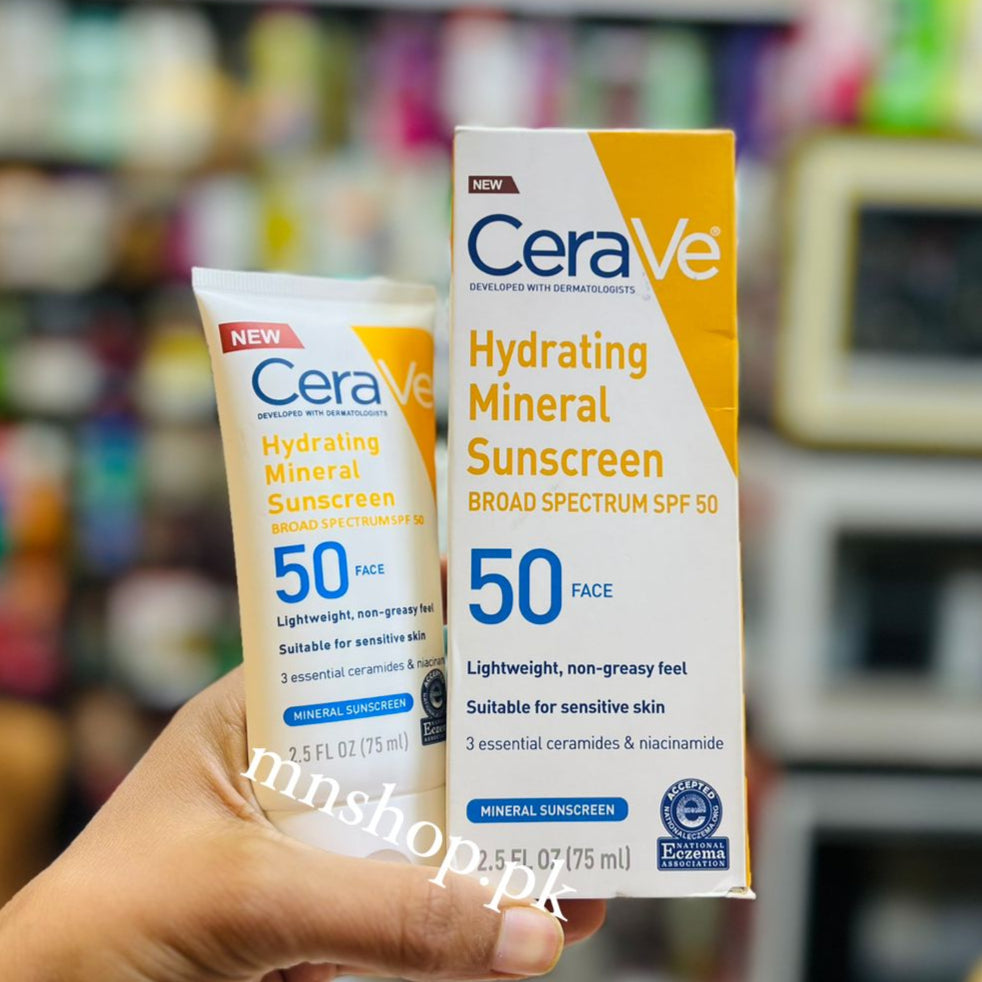 Cerave Hydrating Mineral Sunscreen SPF 50 Face Lotion
