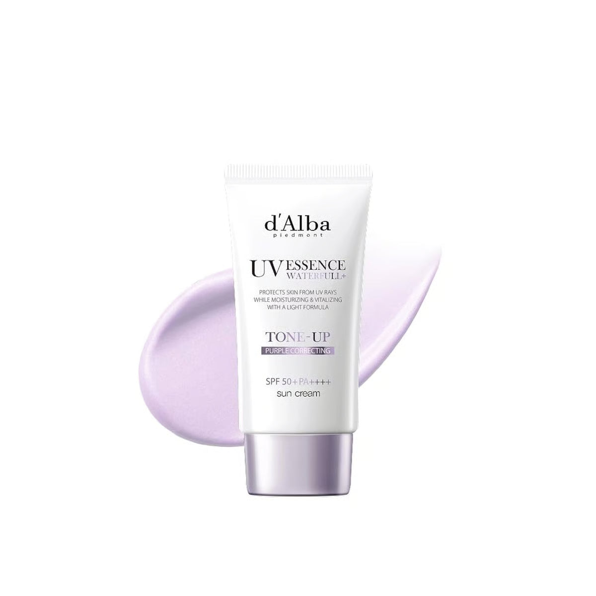 d'Alba UV Essence Waterfull Tone-Up Purple Correcting Sun Cream SPF 50+ PA++++