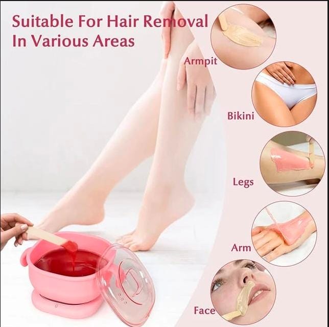 Portable Silicone Wax Warmer 400ML Foldable Wax Heater Hair Removal Wax Machine SPA Body Epilator Paraffin Wax Pot for Travel