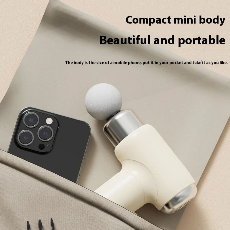 Massage Gun Portable Fascia Gun Electric Massage Gun 6-Speed Adjustable Fitness Muscle Relaxation Massager -