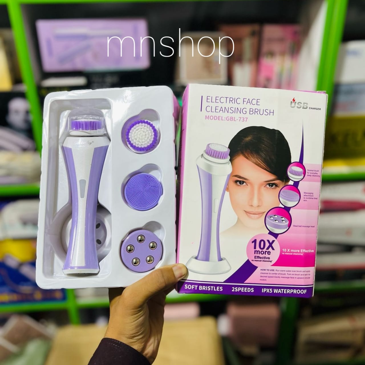 3 in 1 Electric Facial Cleansing Brush Multifunction Facial Face Facial Cleansing Brush Spa Skin Care Massage