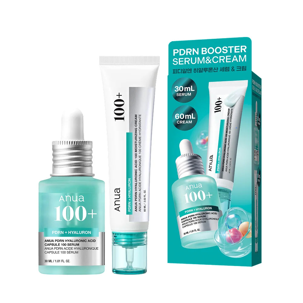 Anua PDRN Hyaluronic Acid Capsule 100 set Serum 30ml+Cream 30ml