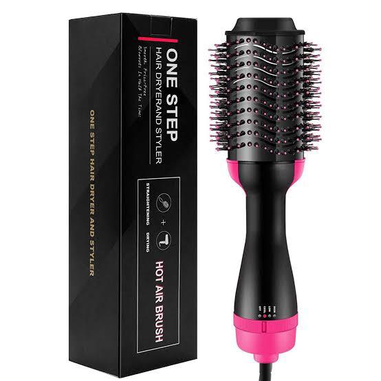 One Step Hot Air Brush Dryer and Straightener