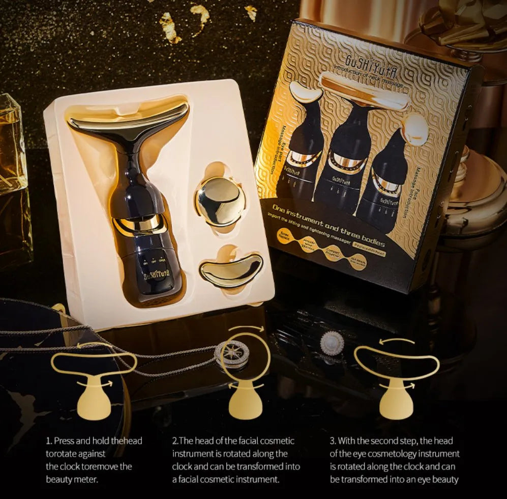 Trend Skin Tightening Wrinkle Rejuvenation Beauty Tool Face Neck Lifting Massager Instant Heating Beauty Device Facial and Neck Firming Portable Skincare Tool