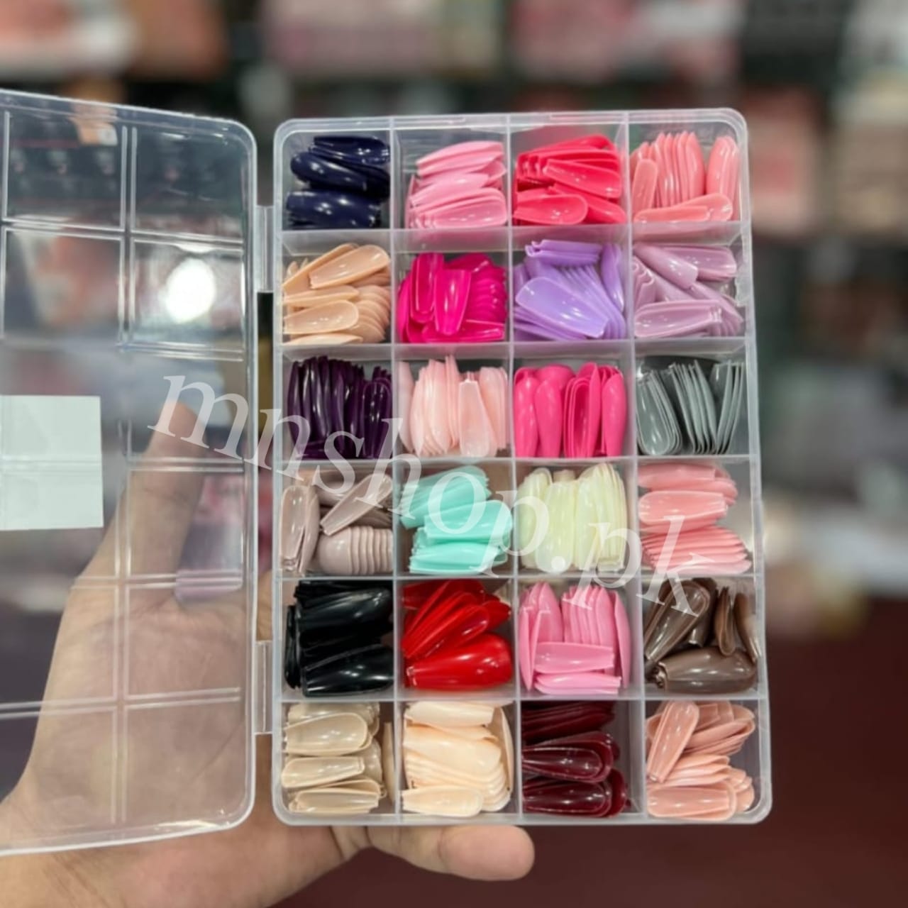 576 pcs nails with box ,reusable nails,24 different colours,beautiful fake nails