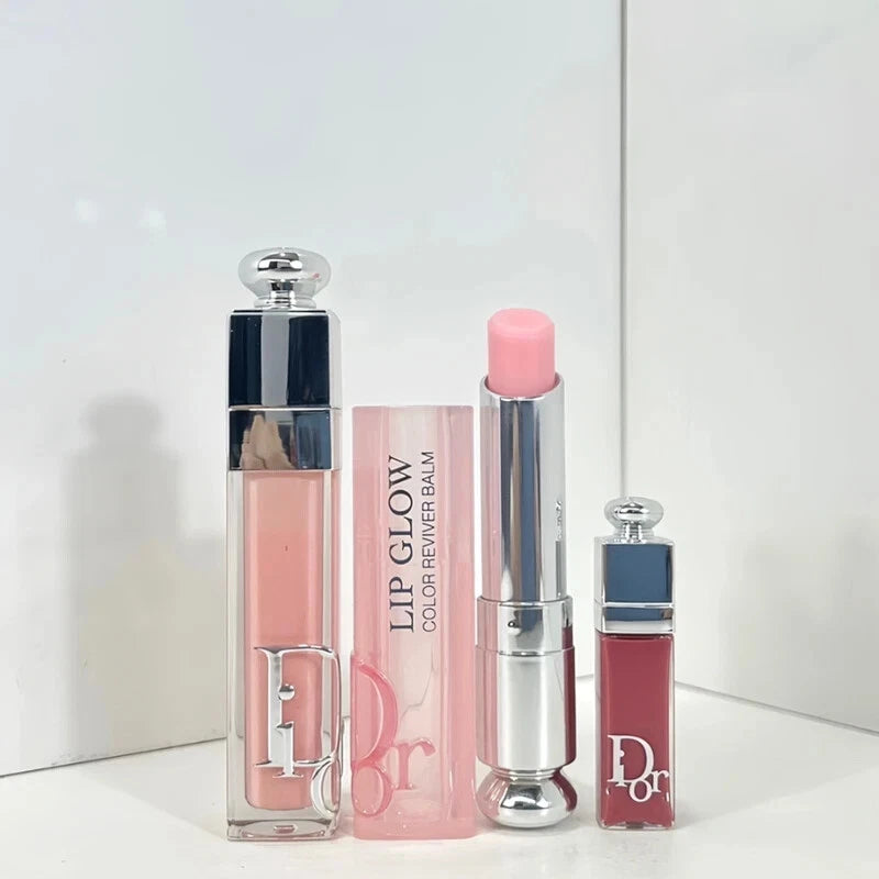Dior Addict Lip Essentials 3pc Set + Gift Box Lip Glow & Maximizer NIB Set