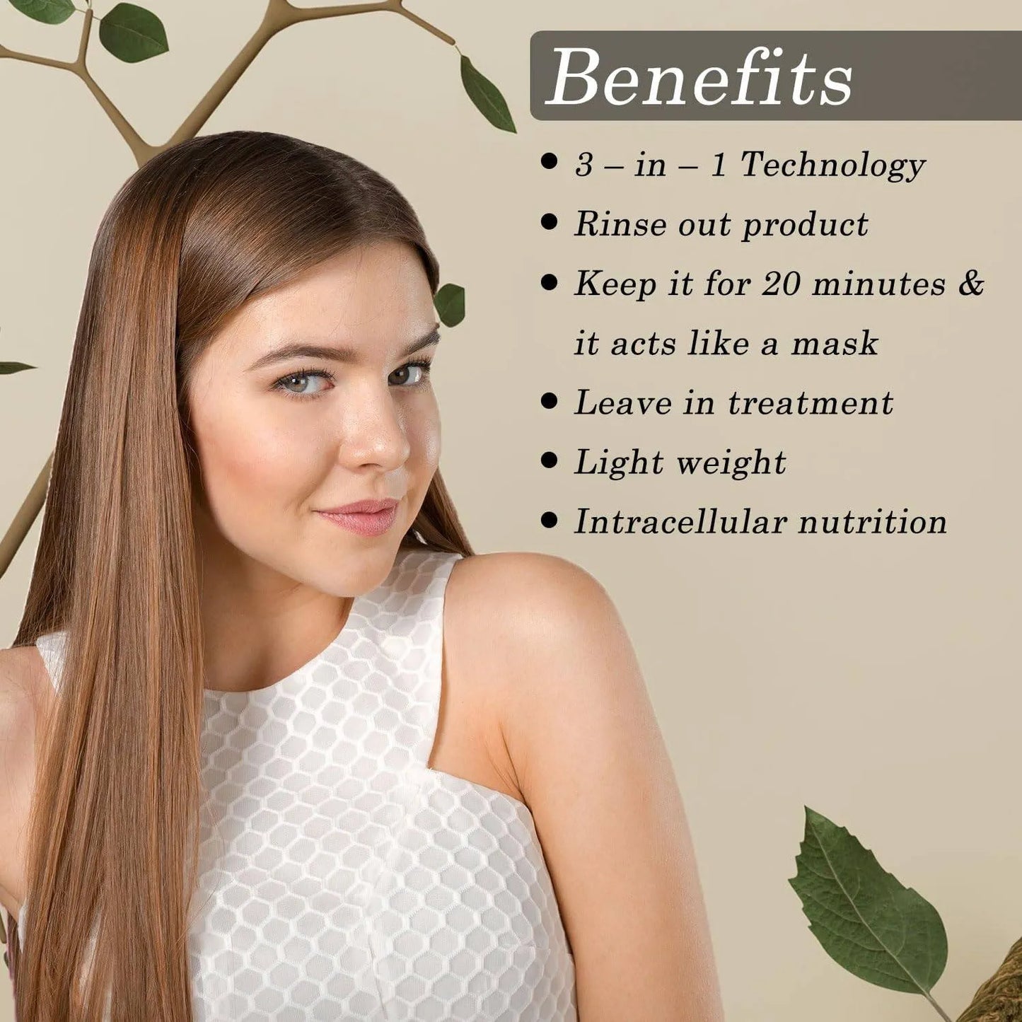 FLORACTIVE PROFISSIONAL W One 3 in 1 Conditioner 300ml | Smooth, Repair & Protect | Frizz-Free Shine