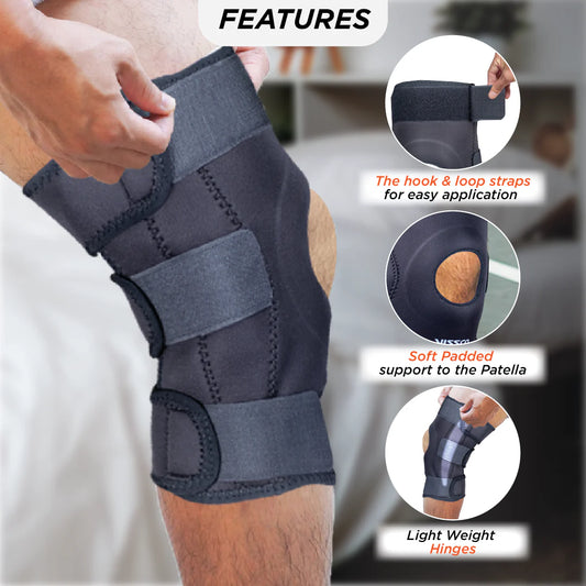 Adjustable Knee Brace Support for Sports, Pain Relief & Injury Protection