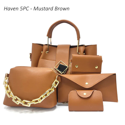 Haven 5PC - Mustard Brown