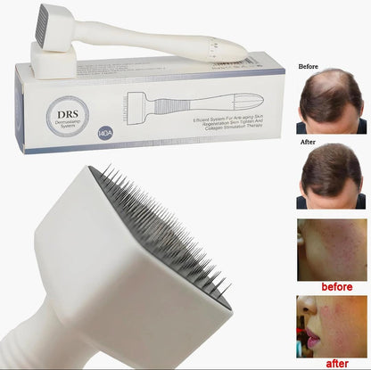 Derma Stamp Microneedling Stamp for Hair Face Scalp Beard - Microneedle Dermastamp at Home - Micro Needling Stamp for Women and Men