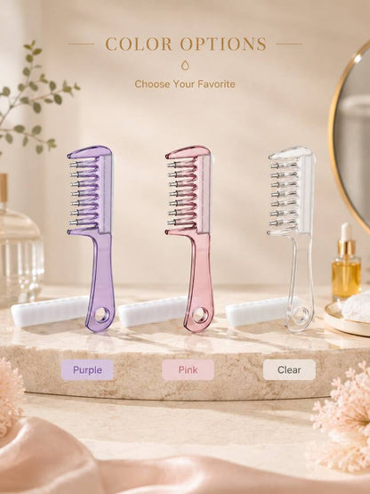 Crystal Serum Comb Applicator Massage Hair Comb for Scalp Massage