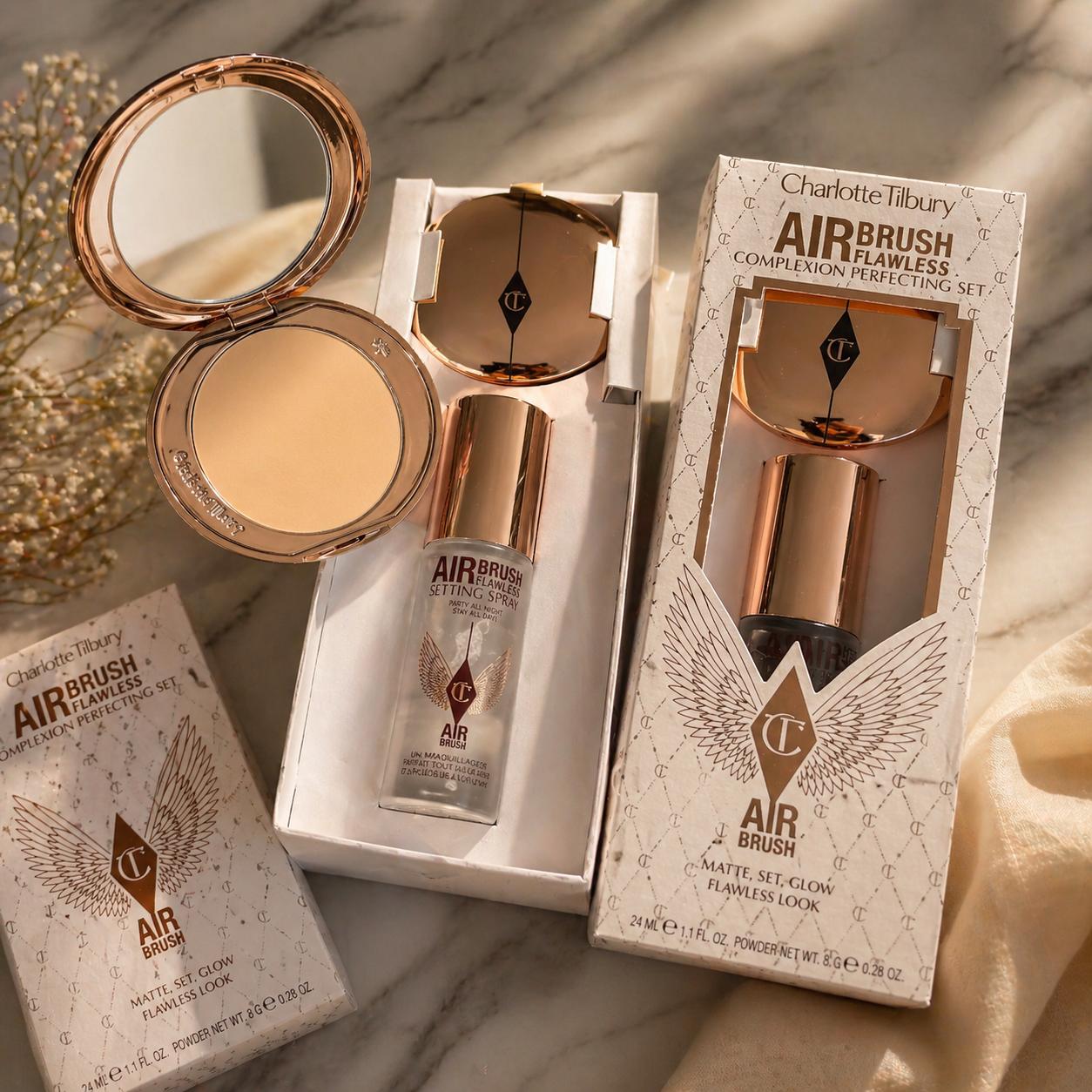 CHARLOTTE TILBURY Airbrush Brightening Flawless Finish Gift Set