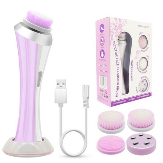 3 in 1 Electric Facial Cleansing Brush Multifunction Facial Face Facial Cleansing Brush Spa Skin Care Massage