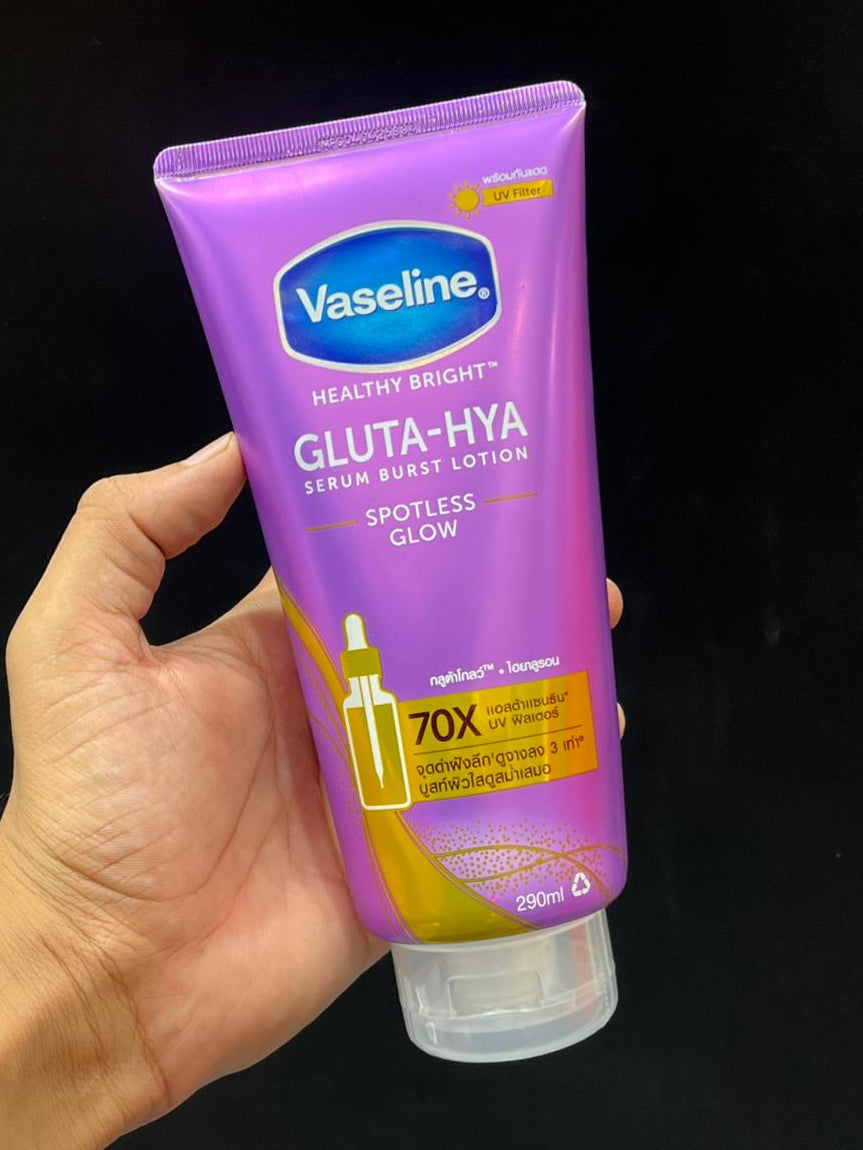 Vaseline Healthy Bright Gluta- Hya Serum Burst lotion Spotless Glow 290ml
