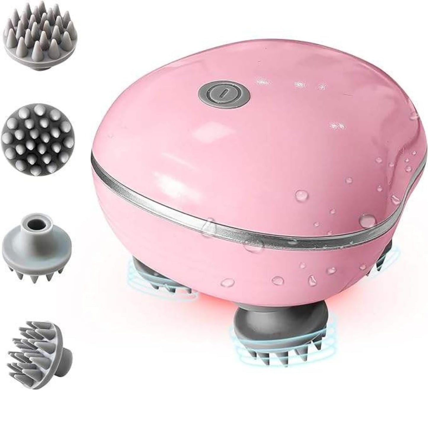 Electric Scalp Massager, Scalp Massager - 96 Silicone Kneading Points with Detachable Heads | Multi-Use Scalp, Body & Head Massager for Hair Growth