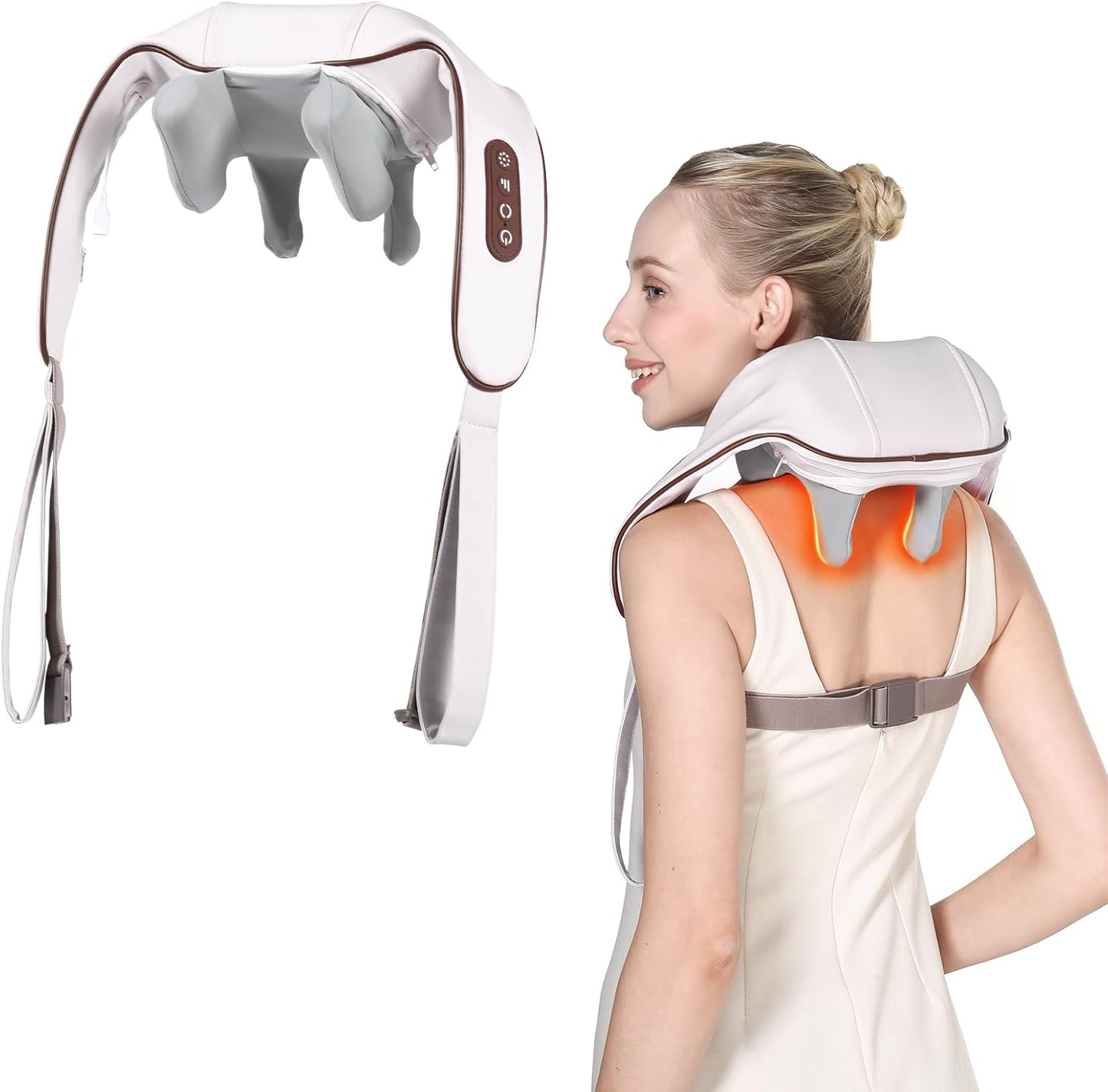 Smart Neck & Shoulder Massager with Heat | Deep Tissue Pain Relief Device