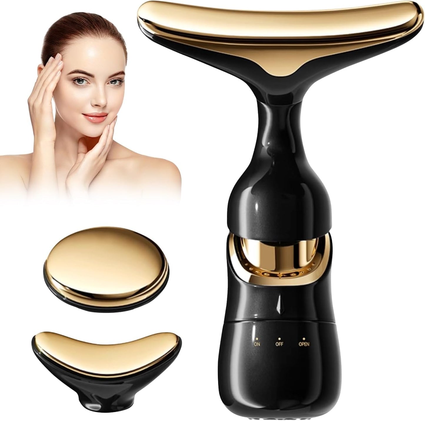 Trend Skin Tightening Wrinkle Rejuvenation Beauty Tool Face Neck Lifting Massager Instant Heating Beauty Device Facial and Neck Firming Portable Skincare Tool