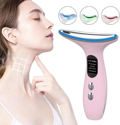 EMS Face & Neck Lifting Massager – Vibration & LED Therapy | mnshop