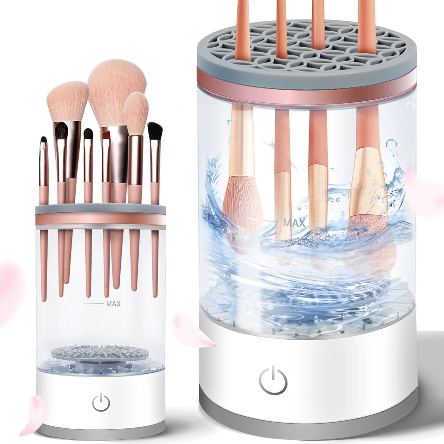 Electric Makeup Brush Cleaner,USB Automatic Cosmetic Brush Cleaner,Upgraded Electric Makeup Brush Cleaner for All Size Beauty Makeup Brushes,Auto-Rotating Brush Cleaner Deep Cleaning