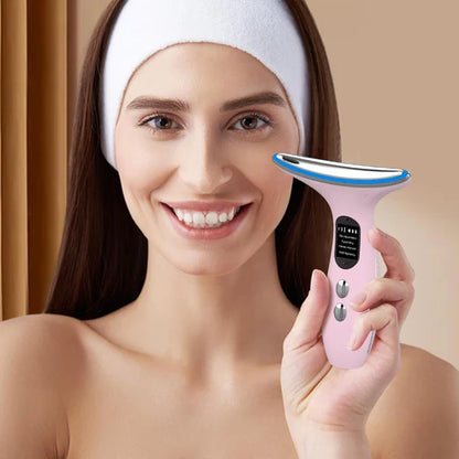 EMS Face & Neck Lifting Massager – Vibration & LED Therapy | mnshop