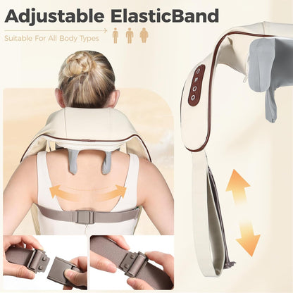 Smart Neck & Shoulder Massager with Heat | Deep Tissue Pain Relief Device