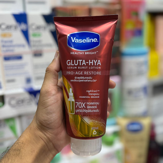 Vaseline Healthy Bright Gluta-Hya Serum Burst Lotion Pro-Age Restore 300 ml