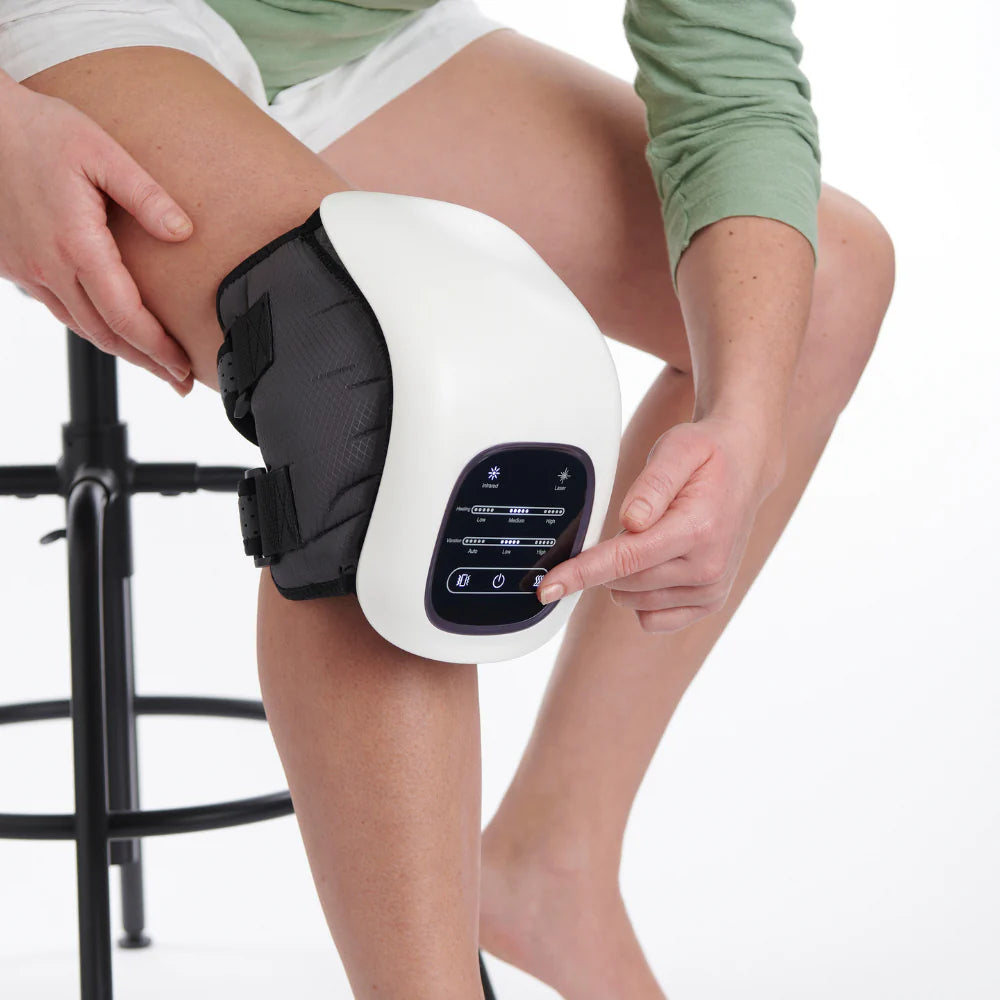 Premium Cordless Smart Knee Massager – Vibration Therapy for Joint Pain Relief