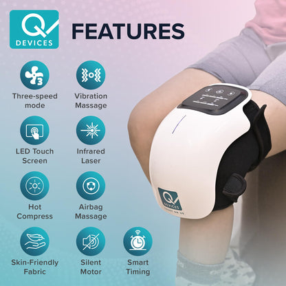 Premium Cordless Smart Knee Massager – Vibration Therapy for Joint Pain Relief