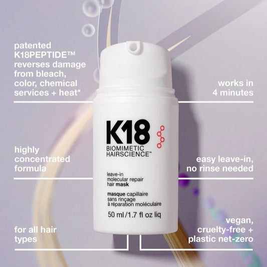 Sale  K18 LEAVE-IN MOLECULAR REPAIR HAIR MASK (50ML)