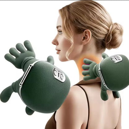 Heated Pillow Neck And Back Massager, Bionic Neck Shoulder Massager, Electric Kneading Muscles Massager