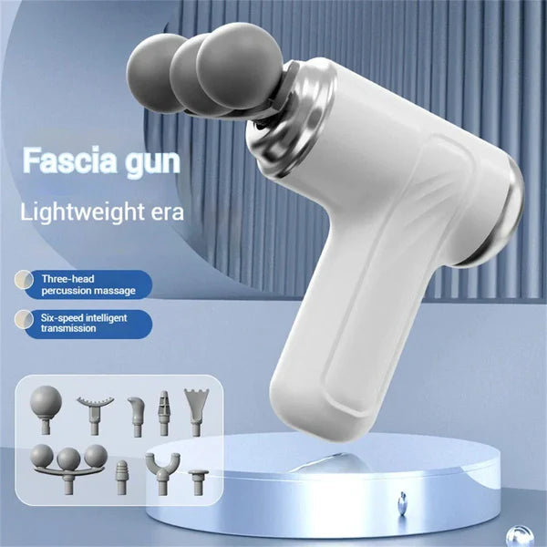 Electric 9-in-1 Fascia Massage Gun with 9 Massage Heads for Full Body Muscle Recovery