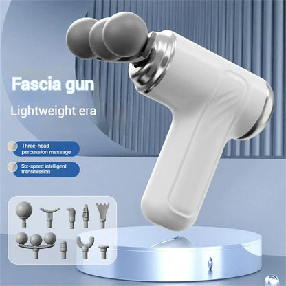 Electric 9-in-1 Fascia Massage Gun with 9 Massage Heads for Full Body Muscle Recovery