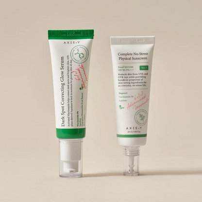 Deal Axis Y Dark Spot Correcting Glow serum & Sunblock