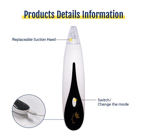 Rechargeable Blackhead Remover Vacuum Cleaner | mnshop.pk