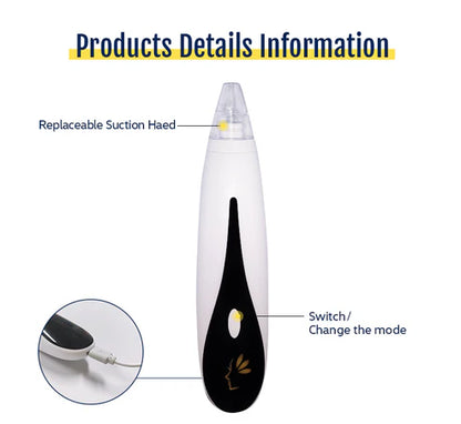 Rechargeable Blackhead Remover Vacuum Cleaner | mnshop.pk