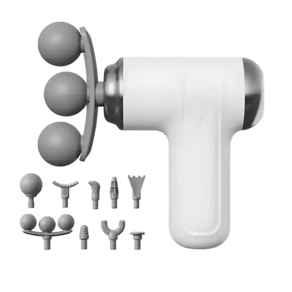 Electric 9-in-1 Fascia Massage Gun with 9 Massage Heads for Full Body Muscle Recovery