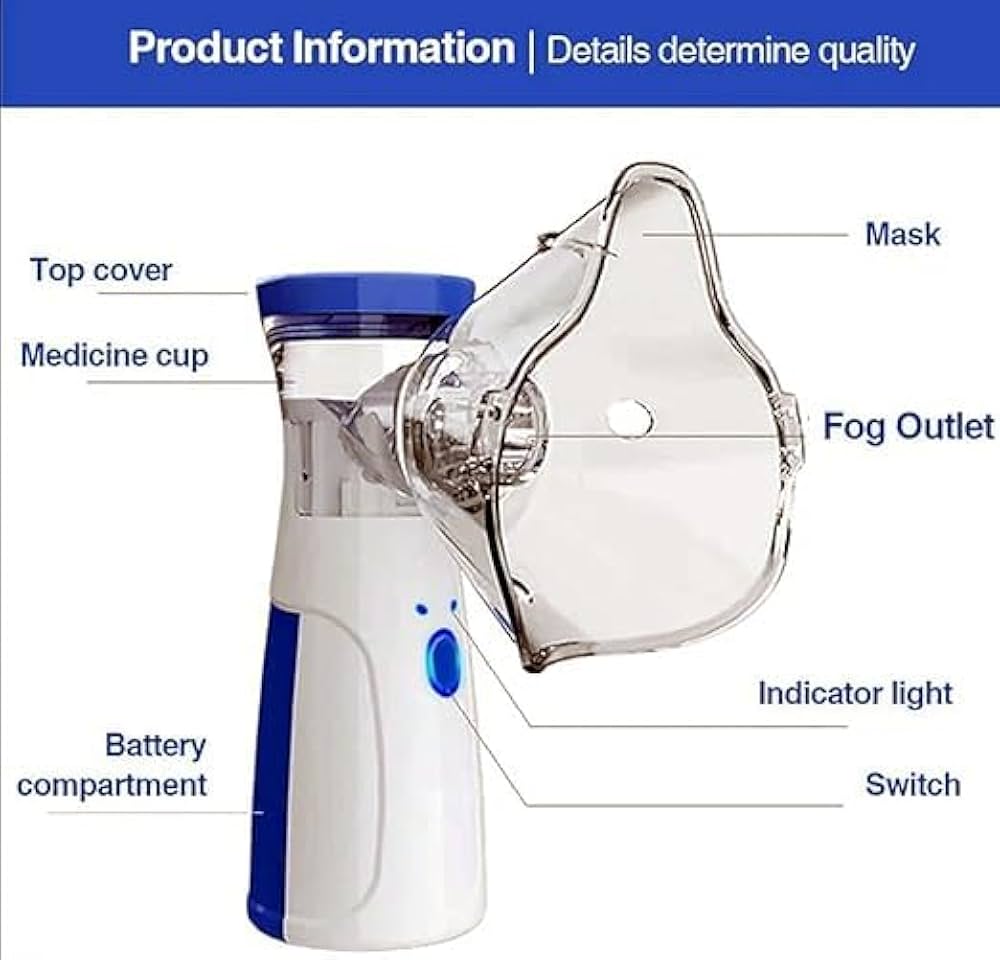 Handheld Portable Nebulizer |Nebulizer with Battery backup