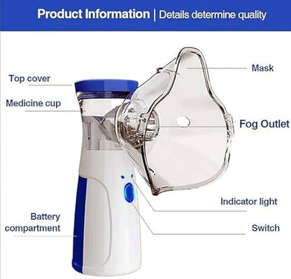 Handheld Portable Nebulizer |Nebulizer with Battery backup